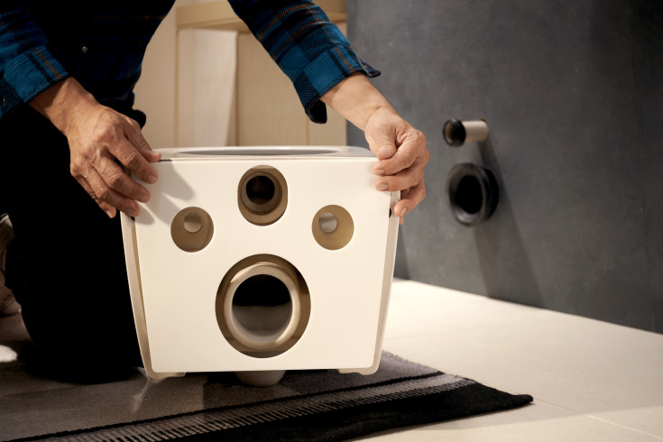 Hansgrohe EluPura Original Q 540 vegghengt toalett, uten skyllekant, hvit