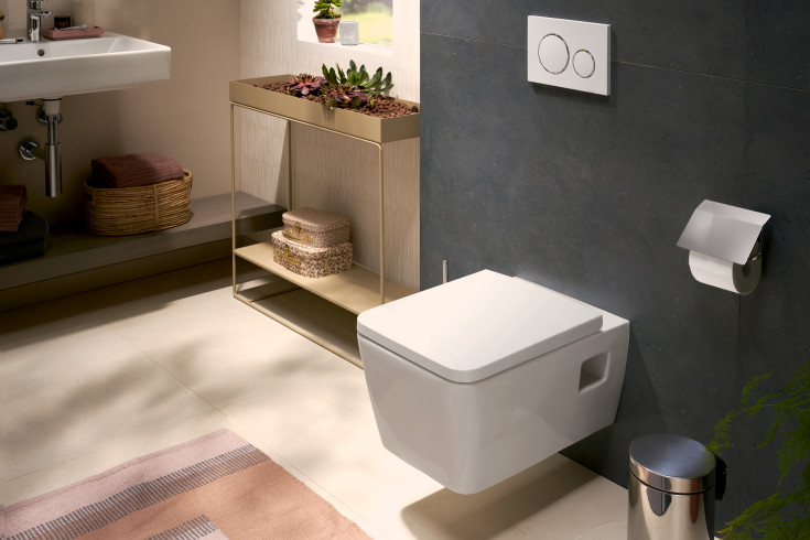 Hansgrohe EluPura Original Q 540 vegghengt toalett, uten skyllekant, hvit