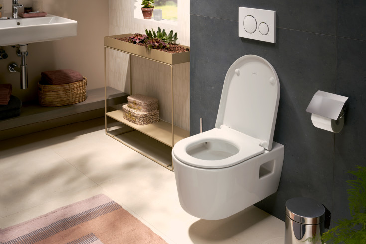 Hansgrohe EluPura Original S toalettsete, soft close, avtagbar, hvit