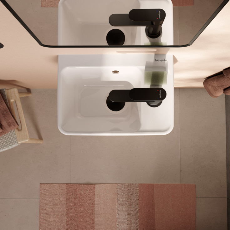 Hansgrohe Xanuia Q håndvask, 36x25 cm, højre, hvid