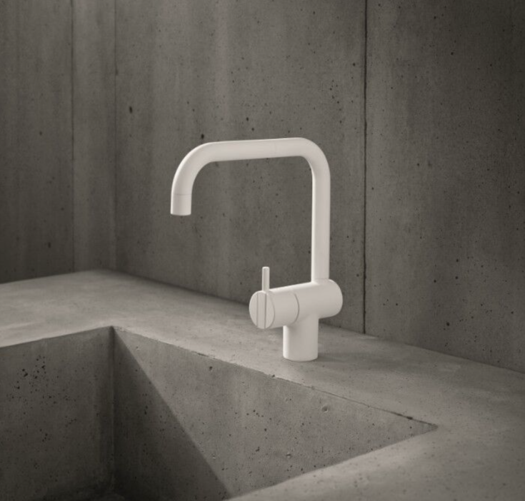 Vola KV1 køkkenarmatur, hvid