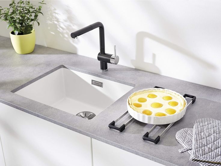 Blanco topskinner, 41,6x6 cm, rustfrit stål