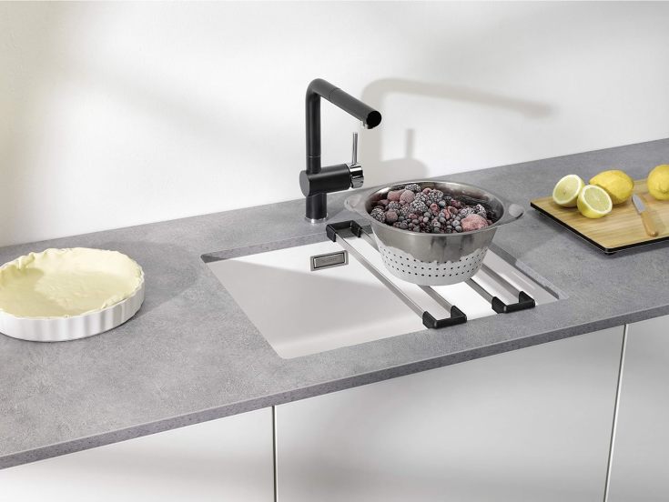 Blanco topskinner, 41,6x6 cm, rustfrit stål