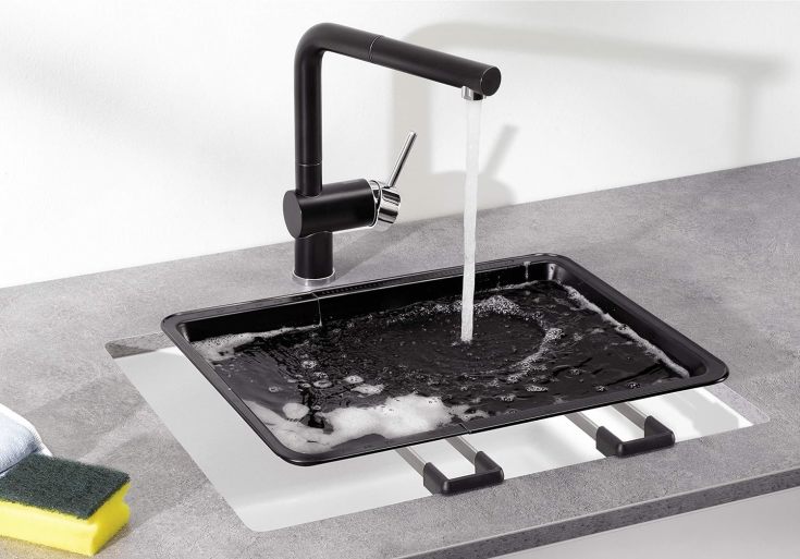 Blanco topskinner, 41,6x6 cm, rustfrit stål