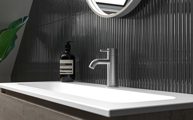 Ivy Concord håndvaskarmatur, stål