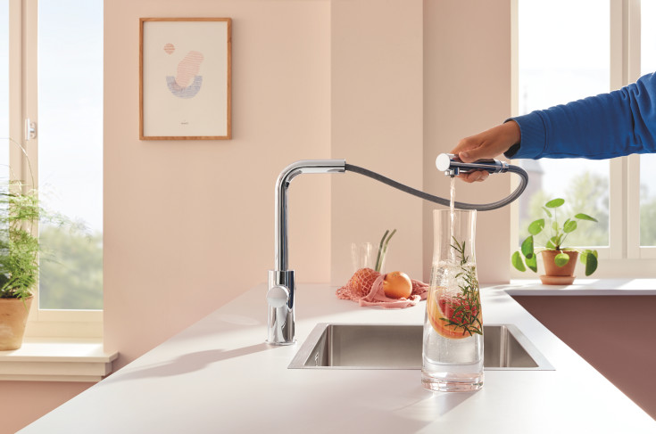 GROHE BLUE PURE MINTA tvÄgreppsblandare 223mm pip 1h/L-pip t/kall