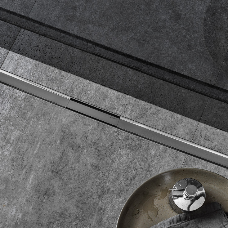 Geberit CleanLine80 afløbsarmatur, 300-1300 mm, fri placering, rustfrit stål