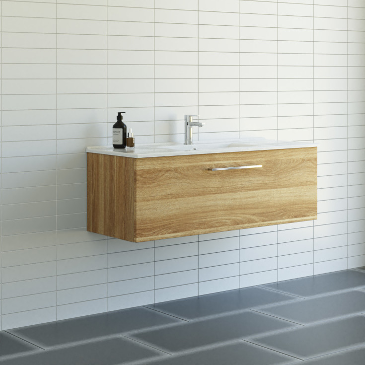 Dansani Mido+ møbelpakke, 121x45,5 cm, eik