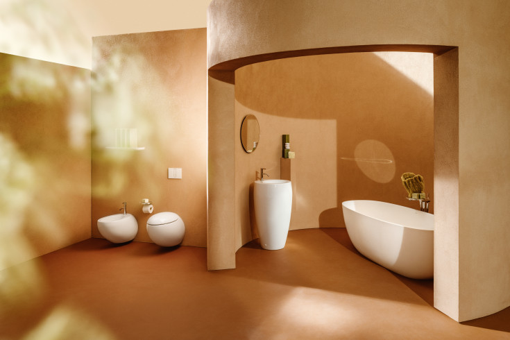 Laufen Il Bagno Alessi væghængt toilet, uden skyllekant, rengøringsvenlig, hvid