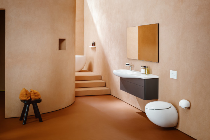 Laufen Il Bagno Alessi væghængt toilet, uden skyllekant, rengøringsvenlig, hvid