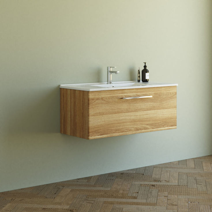 Dansani Mido+ møbelpakke, 101x45,5 cm, eik