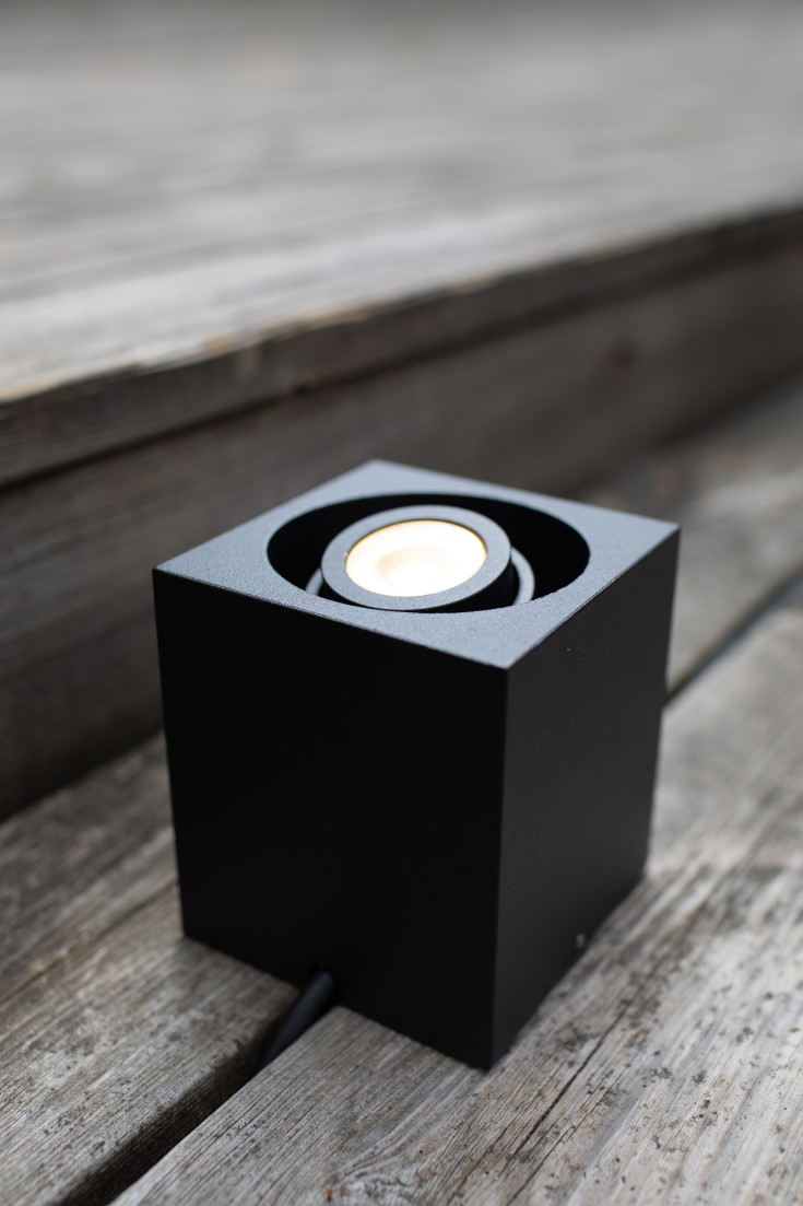 GARDEN 24 Kubspot 3W Svart