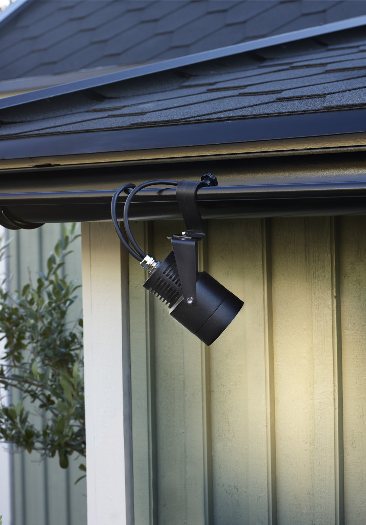 GARDEN 24 Ground Spot 9W stål/sort