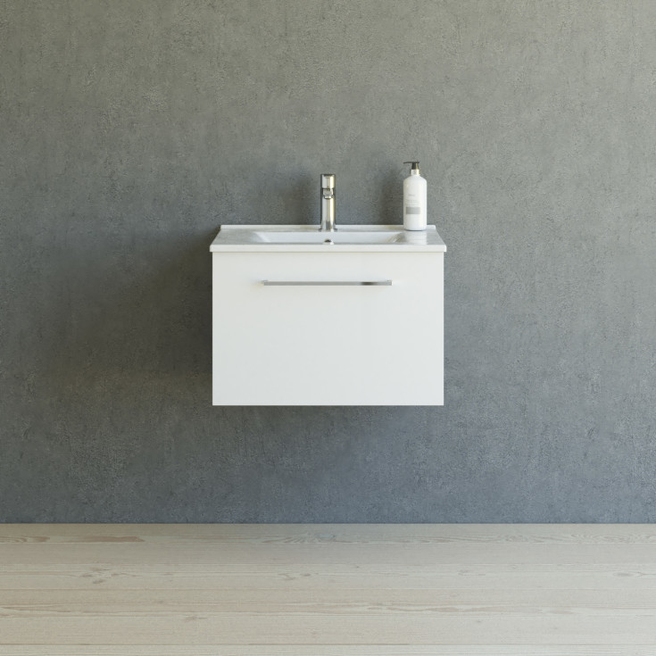 Dansani Mido+ möbelpaket, 61x45,5 cm, vit høgglans