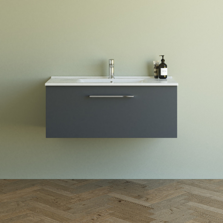 Dansani Mido+ møbelpakke, 101x45,5 cm, matt grå