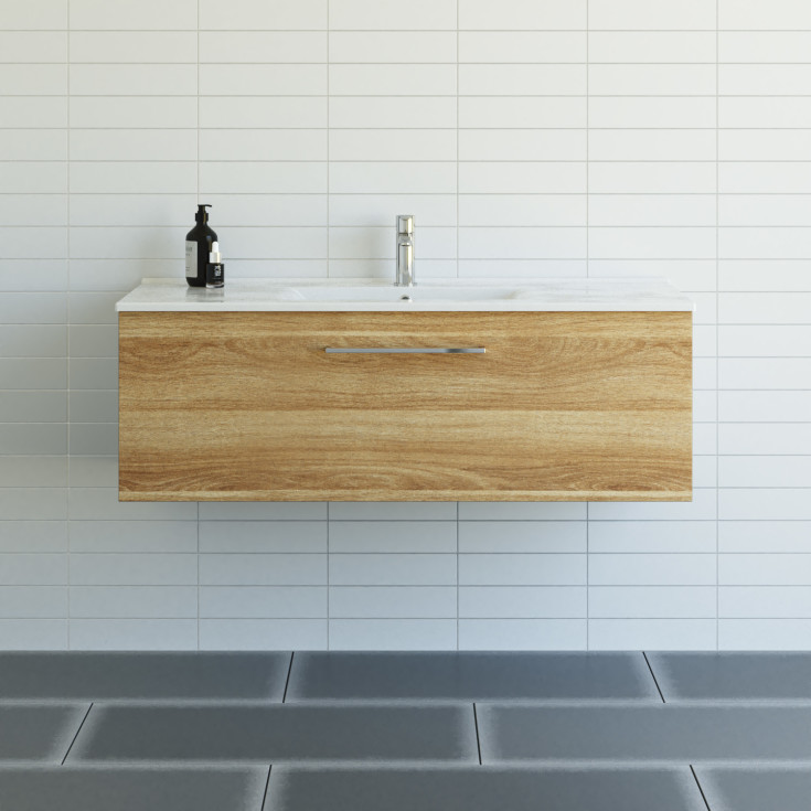 Dansani Mido+ møbelpakke, 121x45,5 cm, eik