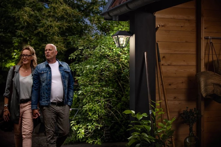 Philips myGarden Alpenglow udendørs væglampe, sort