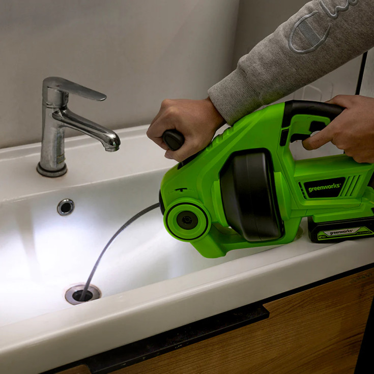 Greenworks avloppsrensare 24V, utan batteri