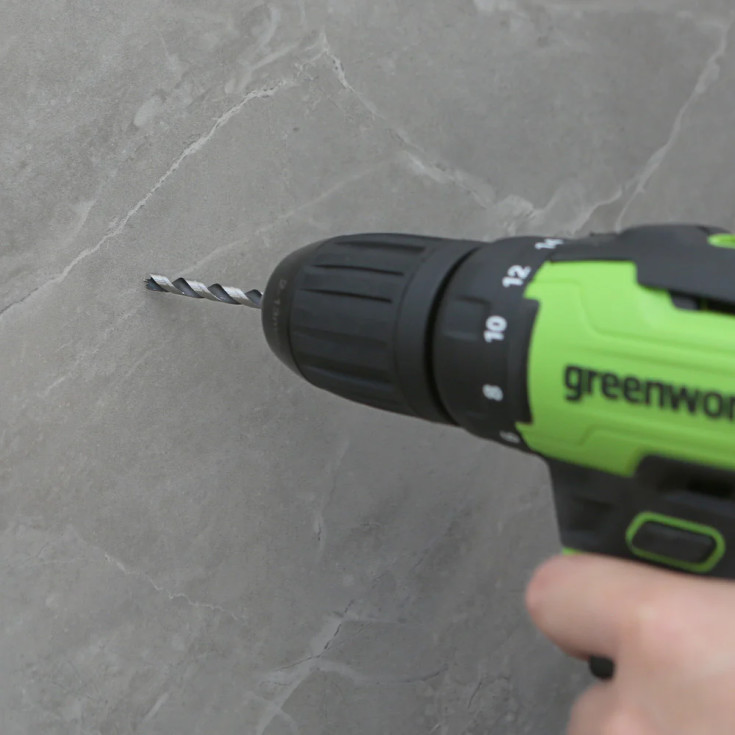 Greenworks skrutrekker 24V, 35 nm, med batteri og lader