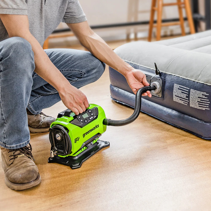 Greenworks luftpump, 24V, utan batteri