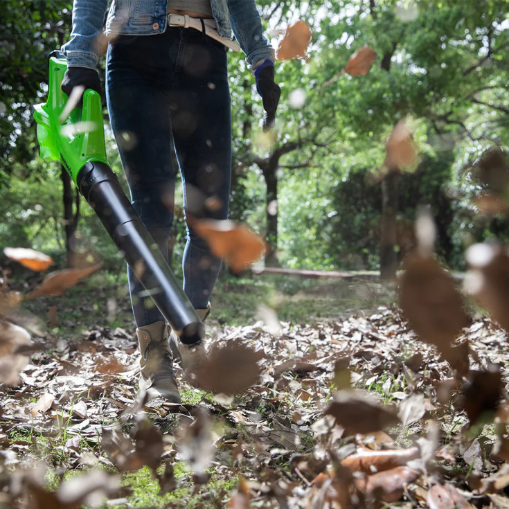 Greenworks løvblåser 24V, 161 km/t, med batteri og lader