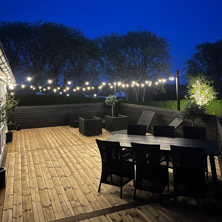 Za-Za lyslenke, varmt lys, 10 meter