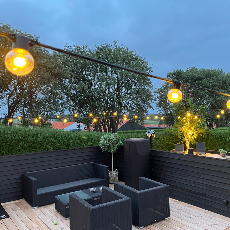 Za-Za lyskæde, varmt lys, 10 meter