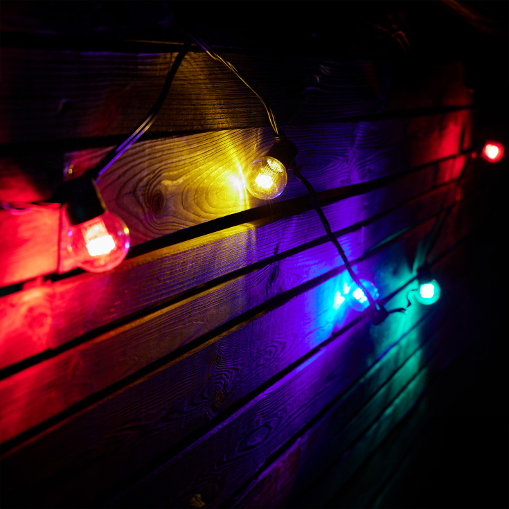 Za-Za ljusslinga, färgat ljus, 10 meter