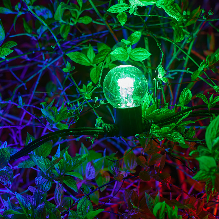 Za-Za lyskæde, farvet lys, 10 meter