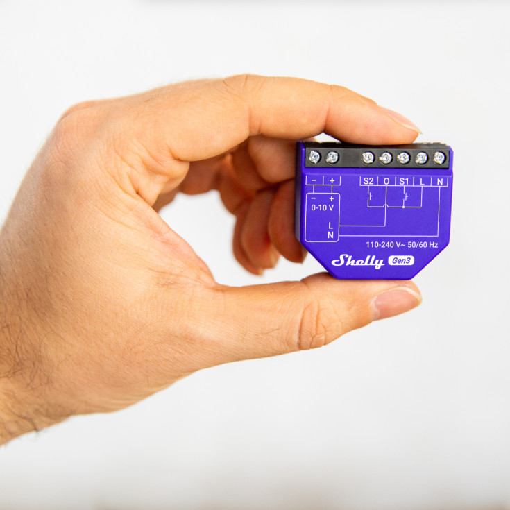 Shelly Dimmer 0/1-10V PM (GEN3), 0/1-10V styring