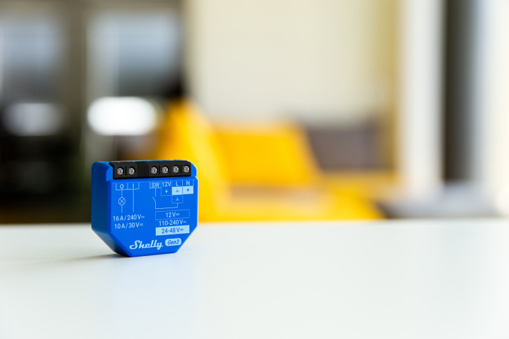Shelly 1 Gen3, WiFi-relé med potensialfritt kontaktsett