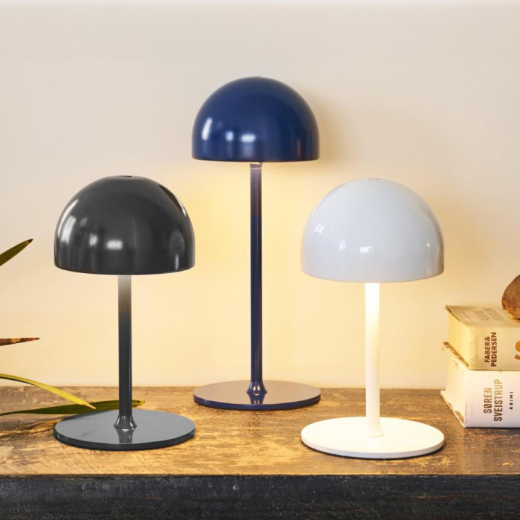 Sirius Tim oppladbar bordlampe, blå, 30 cm