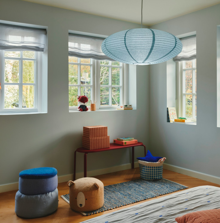 Nordlux Villo rispapirlampe, blå