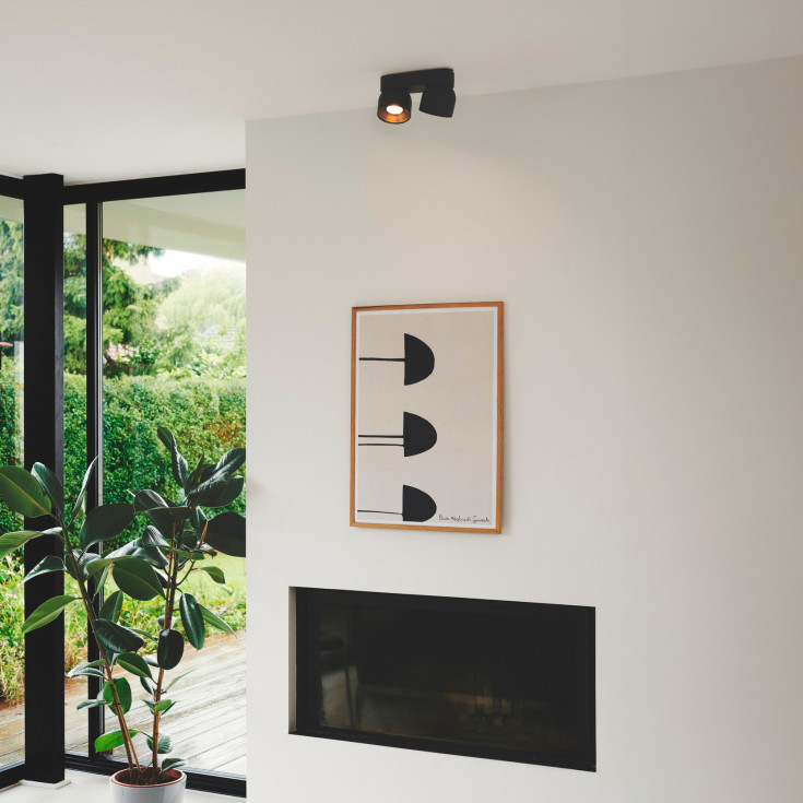 Nordlux Pitcher spotlampe, 2 spots, sort