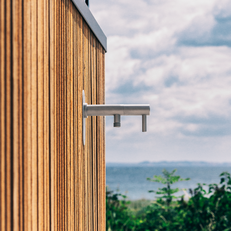 Frostline Wall vattenutkastare, till 30-55 cm, rostfritt stål