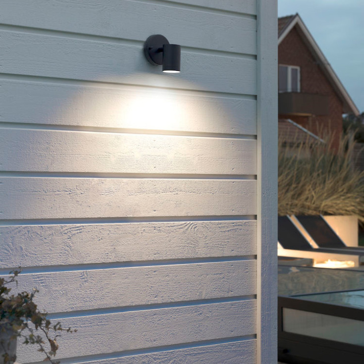 Konstsmide Modena Down udendørs væglampe, sort