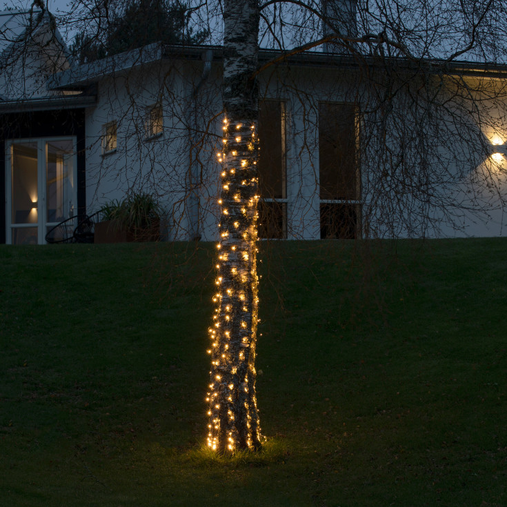 Konstsmide ljusnät utomhus, 160 varmvita ljus, 60 x 200 cm