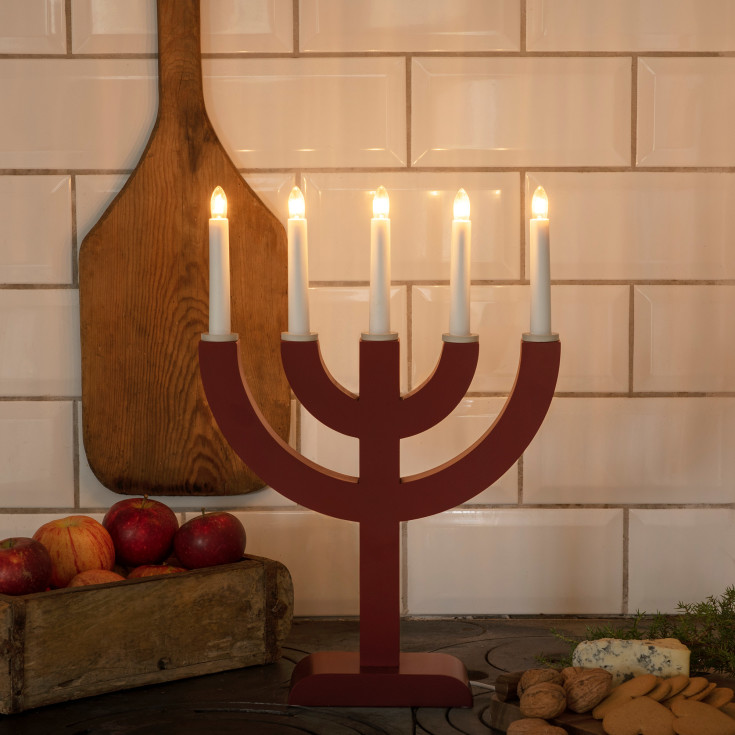 Konstsmide julelysestake, rød