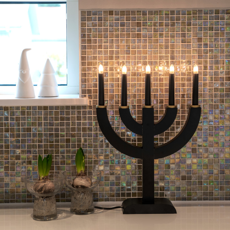 Konstsmide julelysestage, sort