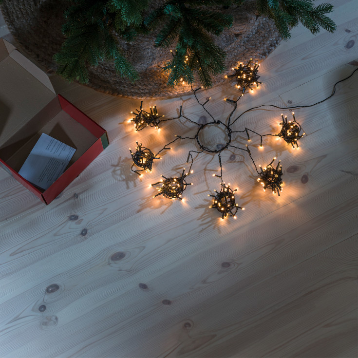 Konstsmide julgransslinga, 240 bärnstensfärgade ljus, 2,4 meter