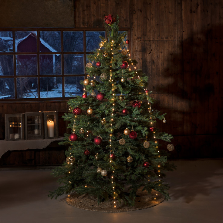 Konstsmide juletræskæde, 180 ravfarvede lys, 1,8 meter