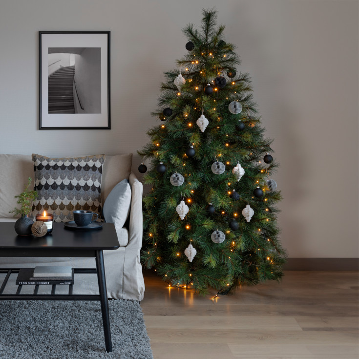 Konstsmide juletræskæde, 150 ravfarvede lys, 1,8 meter