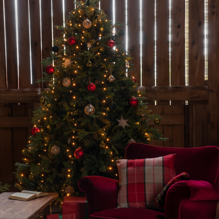 Konstsmide julgransslinga, 200 bärnstensfärgade ljus, 2,4 meter