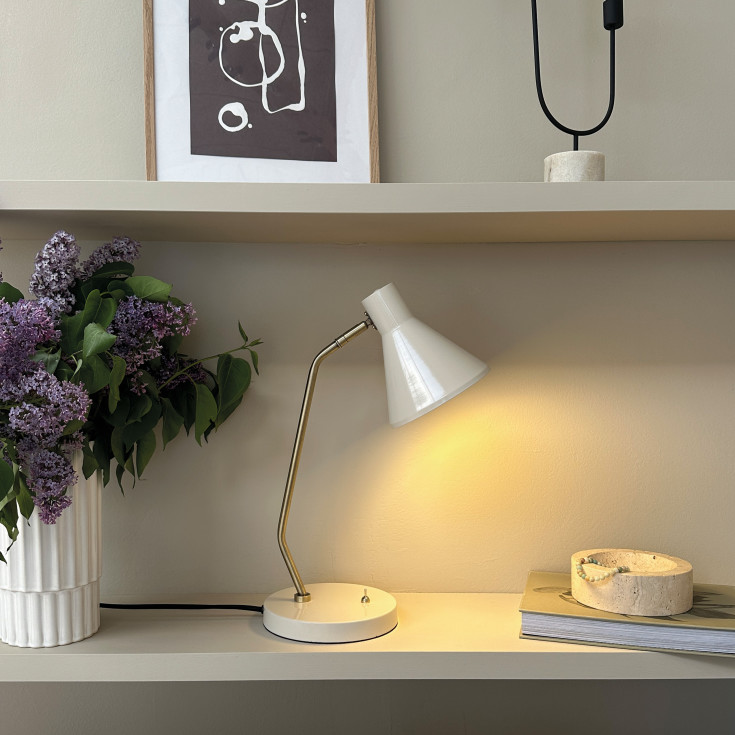 Dyberg Larsen Sleep bordlampe, hvit