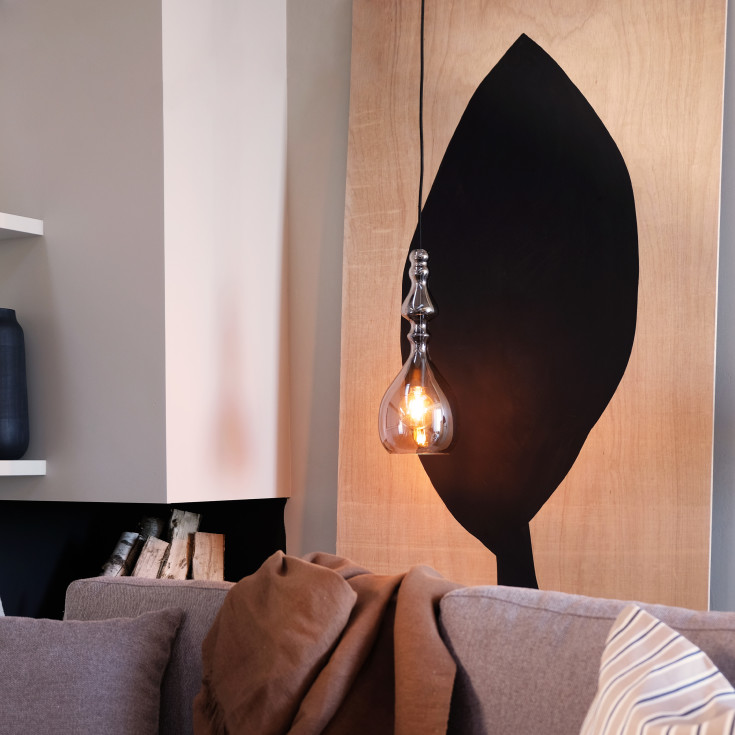 Dyberg Larsen Lea pendellampe, røykfarget