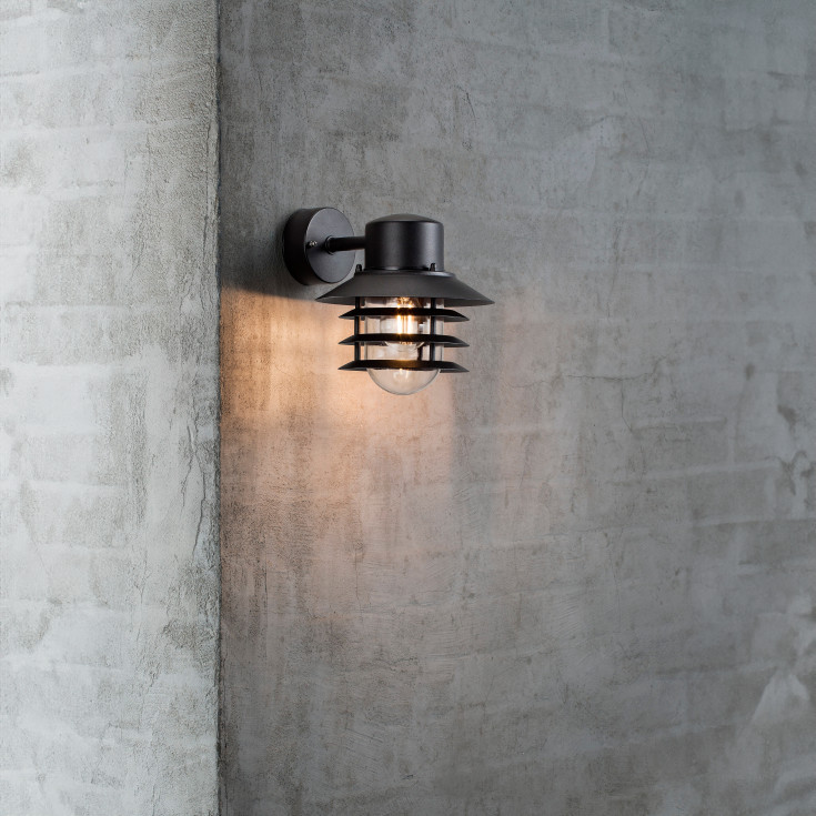 Nordlux Vejers Down udendørs væglampe, sort