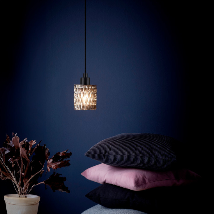 3 stk Nordlux Hollywood pendel, røgfarvet