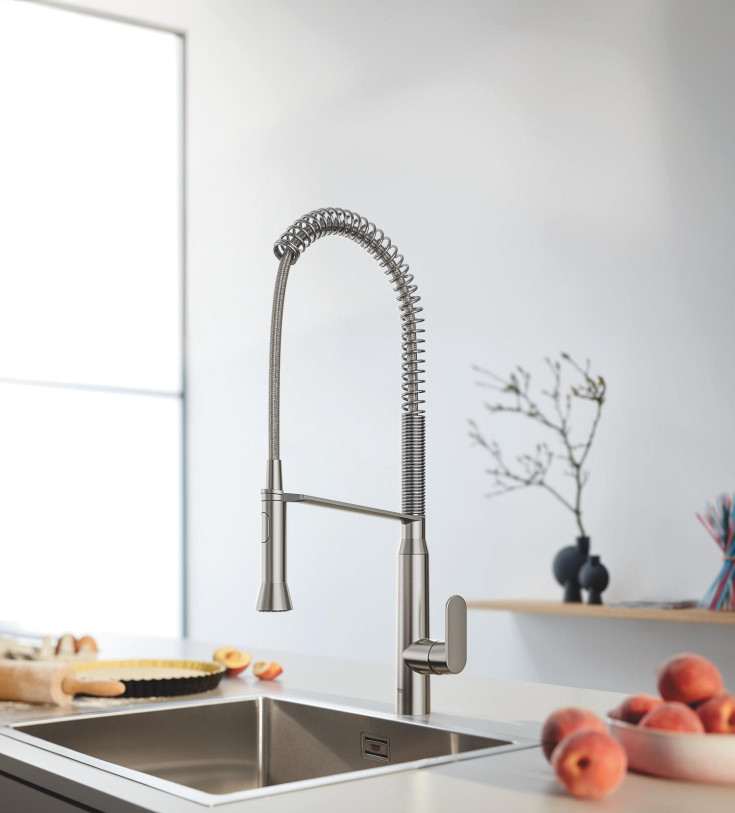 Grohe K7 kjøkkenarmatur med uttrekkbar tut, rustfri stål