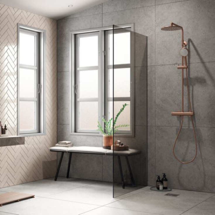 Damixa Silhouet håndvaskarmatur, mat hvid