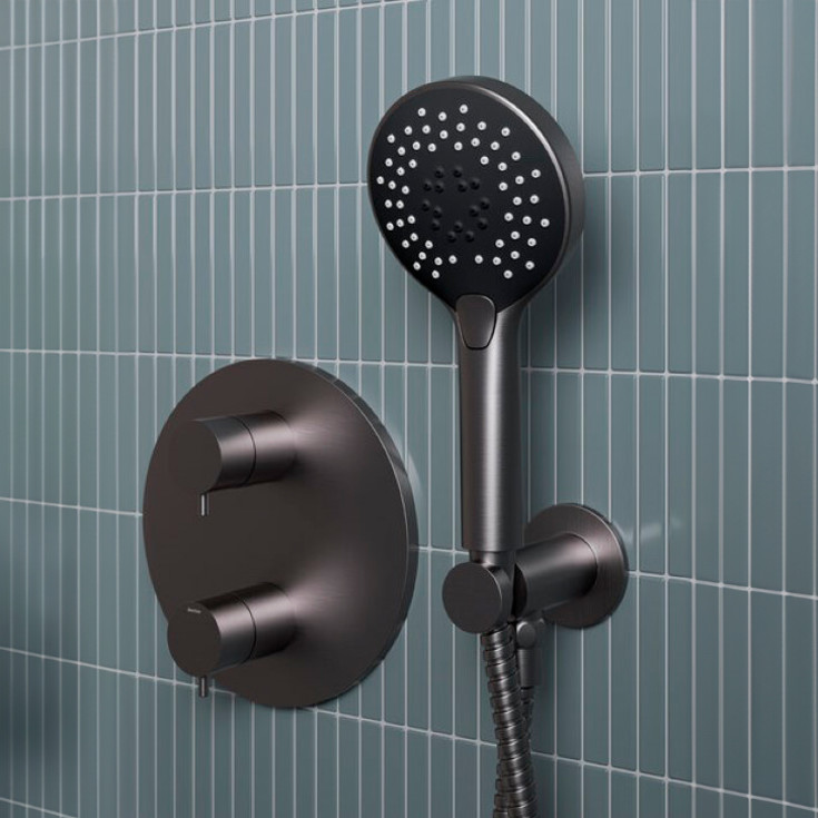 Damixa Silhouet hånddusj, vannbesparende, antrasitt